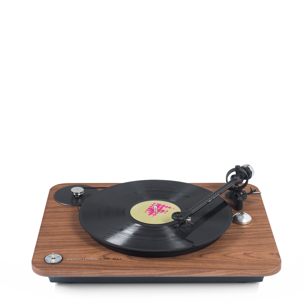 Elipson adds wood finishes to Chroma 400 turntables