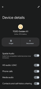 TOZO Golden X1