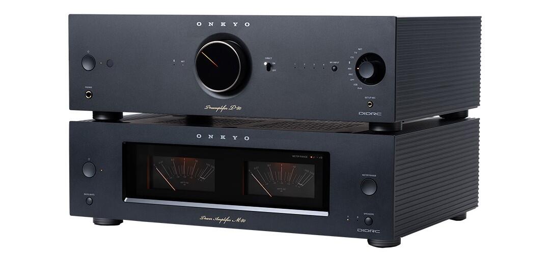 Onkyo P80 preamp and M80 power amp.
