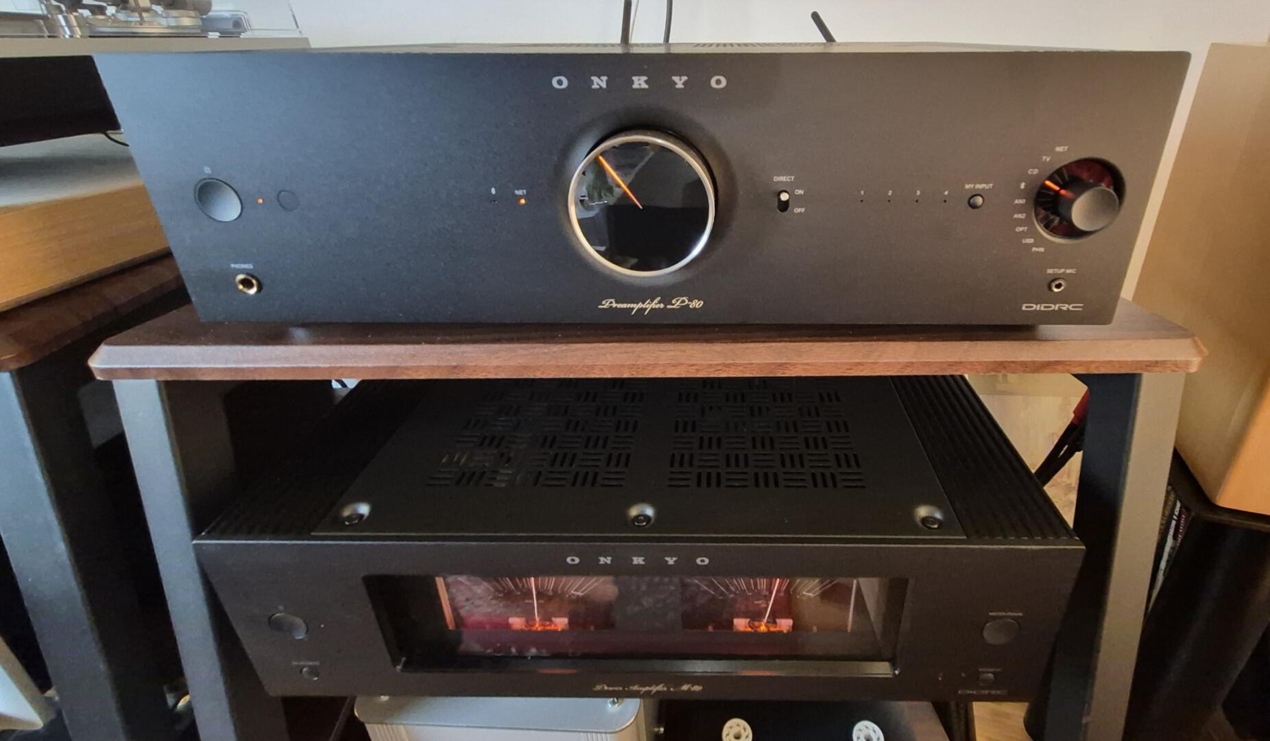 Onkyo P80 preamp and M80 power amp.